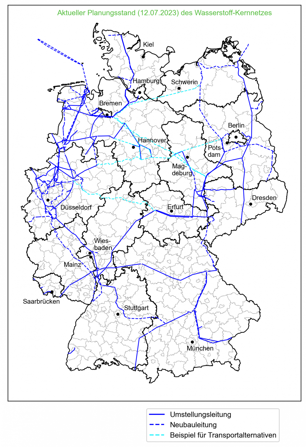 So soll H2 durch Deutschland fließen H2.N.O.N